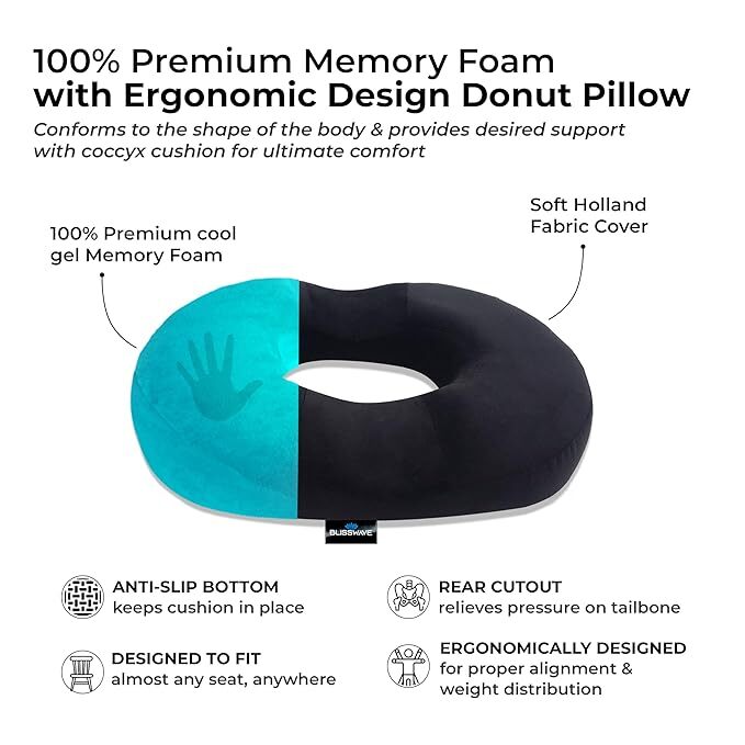 Donut pillow for tail bone pain