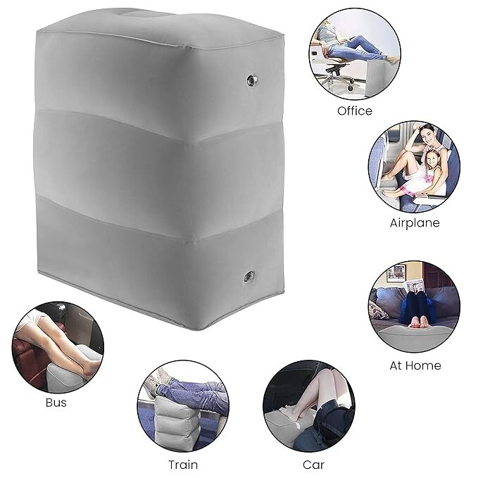 Height adjustable leg rest pillow