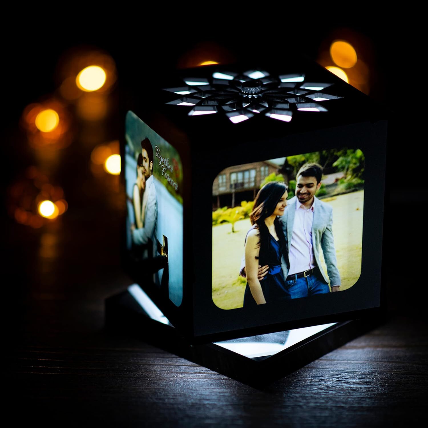 Rotating photo lamp